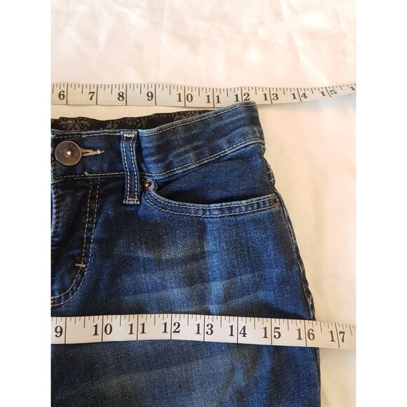 Merona Womens Jeans Size 2 R Comfort No Gap Waistband Stretch Mid Rise Boot Cut - Picture 8 of 11